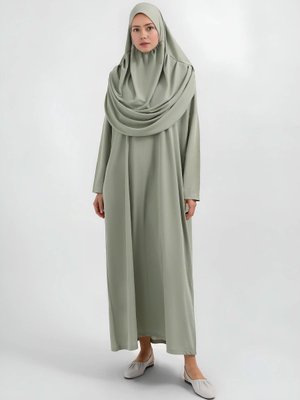 Mint Yeşili Namaz Elbisesi Mint Yeşili Namaz Elbisesi
