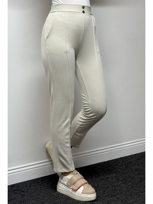 Taş Süs Düğme Cepli Pantolon