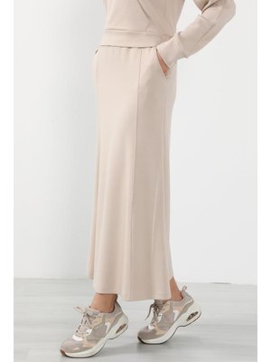 Bej Lastikli Bel Cepli Rahat Etek,etk