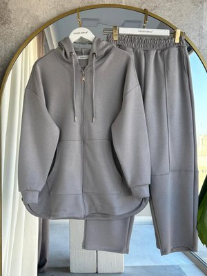 Scuba Fermuar Ve Kapşonlu Takım