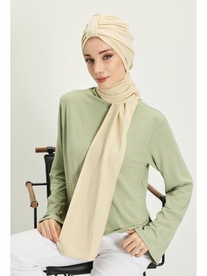 80rb Krem Kışlık Fularlı Bone Türban,b 80rb Krem Kışlık Fularlı Bone Türban,b