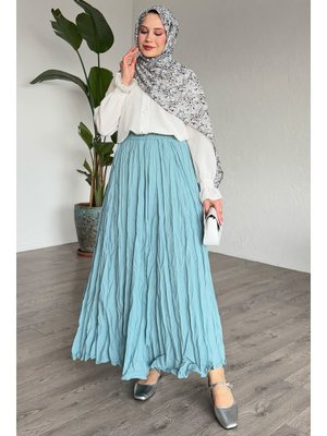 Mint Yeşili Kraş Etek Mint Yeşili Kraş Etek