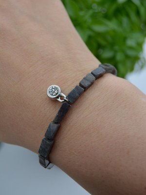 Gri Labradorit Bileklik