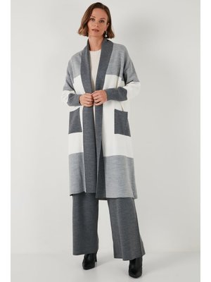 Koyu Gri Lela Hırka