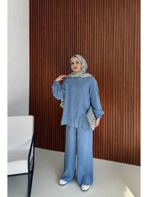 Mavi Fermuarlı Takım Mavi Fermuarlı Takım