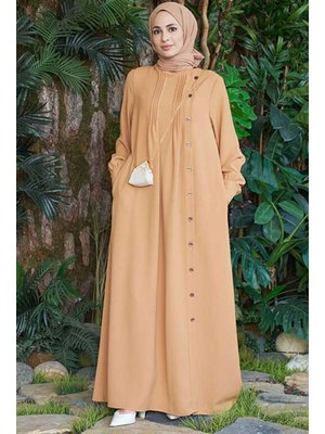 Camel Berlin Yandan Düğmeli Ferace