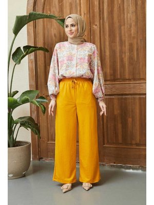 Hardal Ancelina Lastikli Pantolon