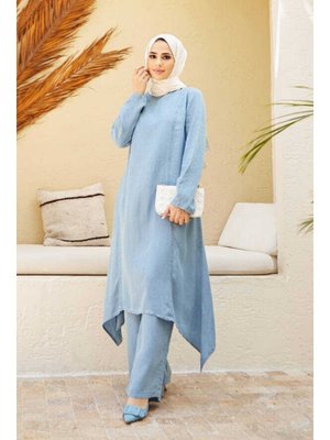 Mavi Denim İkili Takım