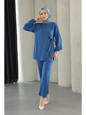 İndigo Bağlama Detaylı Takım