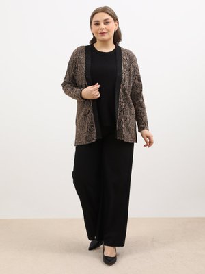 Gold Rengi Büyük Beden İkili Bluz / Gömlek