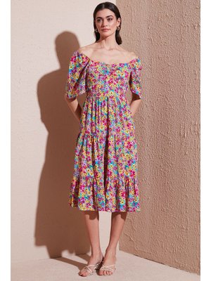 Fuşya Lela Elbise Fuşya Lela Elbise