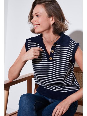 Krem Lela Süveter Lacivert