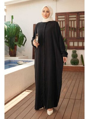 Siyah Tensel Parça Boya Abaya