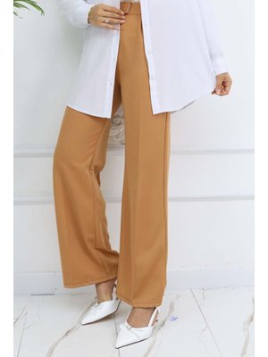 Camel Bol Paça Palazzo Pantolon