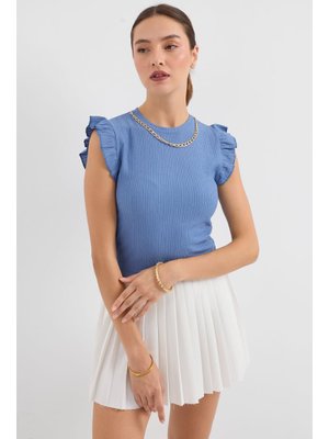 İndigo Örme Bluz İndigo Örme Bluz