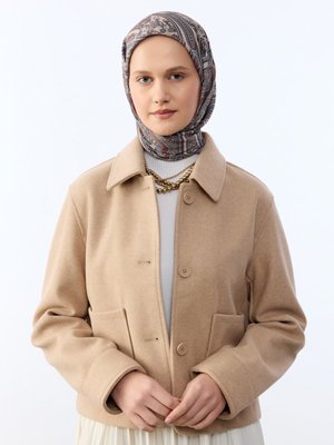 Krem Eşarp Krem Eşarp