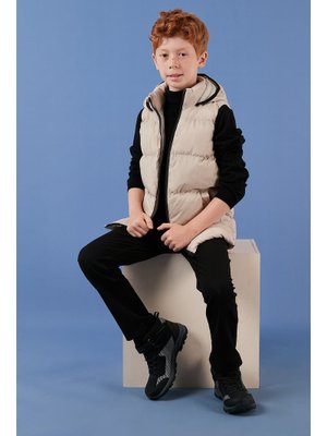 Bej Lela Unisex Çocuk Yelek