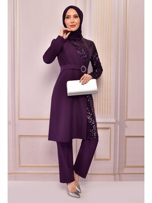 Mor Payet Detay Kombin