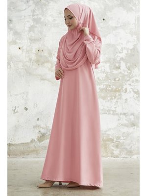 Tek Parça Pembe Namaz Elbisesi Tek Parça Pembe Namaz Elbisesi