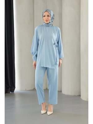 Bebe Mavisi Bağlama Detaylı Takım