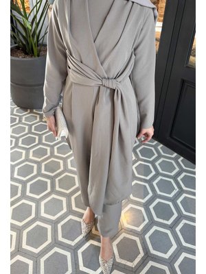 Gri Bağlamalı Tulum Gri Bağlamalı Tulum