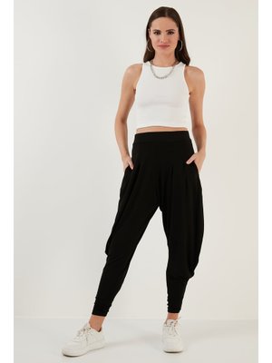 Siyah Lela Pantolon