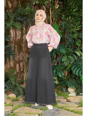 Füme Püsküllü Pantolon Etek Füme Püsküllü Pantolon Etek