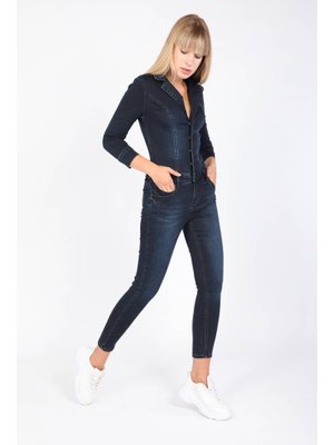Koyu Lacivert Jean Tulum Pantolon Koyu Lacivert Jean Tulum Pantolon