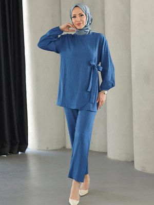 İndigo Bağlama Detaylı Takım