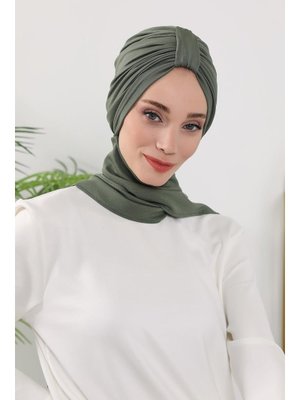 80o Haki Dört Mevsim Kullanıma Uygun Fularlı Bone Türban,b 80o Haki Dört Mevsim Kullanıma Uygun Fularlı Bone Türban,b
