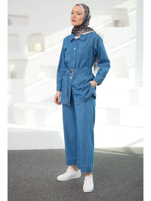 Mavi Rins Yıkama İkili Takım Mavi Rins Yıkama İkili Takım