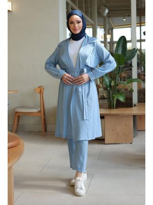 Bebe Mavisi Ay Parça Detaylı Takım