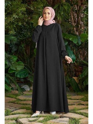 Siyah Berlin A Pileli Elbise