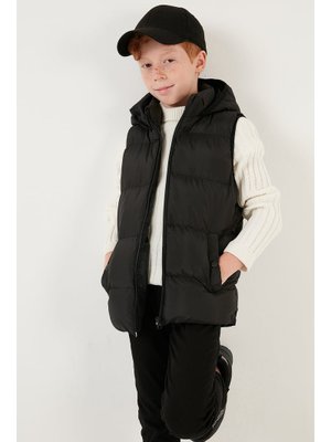 Siyah Lela Unisex Çocuk Yelek