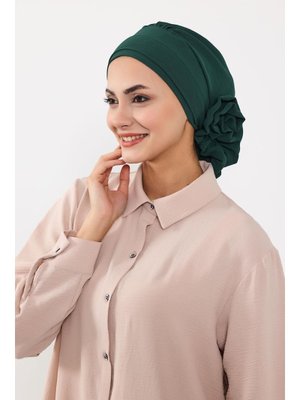 Koyu Yeşil Aerobin Kumaş Hazır Türban,ht Koyu Yeşil Aerobin Kumaş Hazır Türban,ht