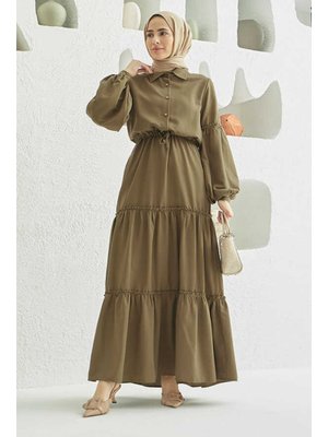 Vizon Carla Büzgülü Elbise