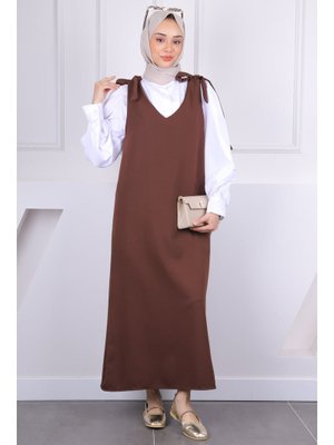Kahverengi Omzu Bağlamalı Jile Kahverengi Omzu Bağlamalı Jile