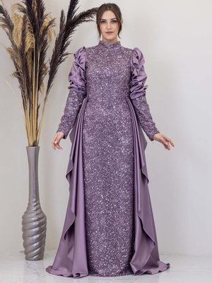 Lila Diva Abiye Elbise Lila Diva Abiye Elbise