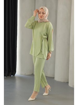 Mint Yeşili Bağlama Detaylı Takım