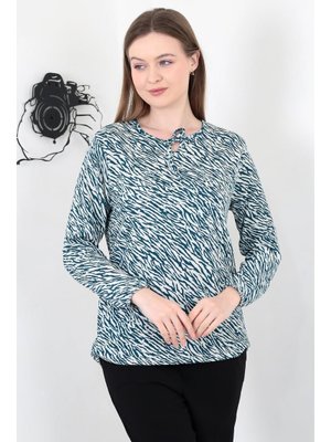 Zebra Zümrüt Yeşili Bağcıklı Yaka Bürümcük