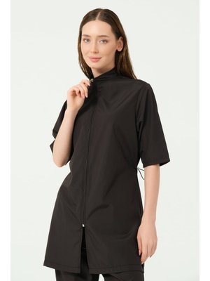 Klasik Yarım Kol Yarı Kapalı Mayo