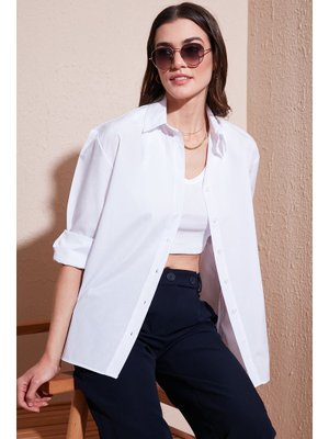 Beyaz Lela Gömlek