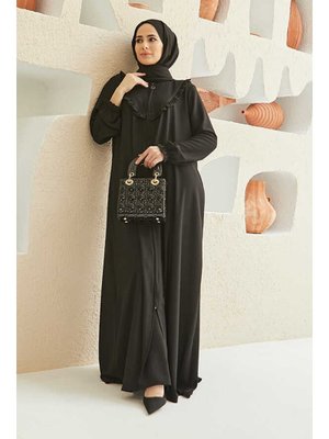 Siyah Fırfırlı Ferace