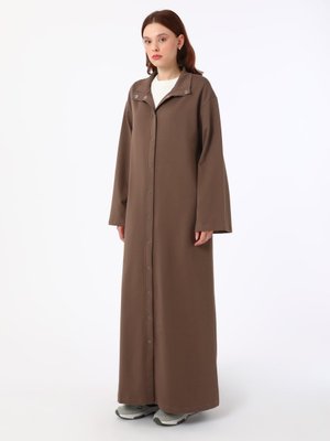 Koyu Vizon Çıtçıtlı Spor Pardesü Koyu Vizon Çıtçıtlı Spor Pardesü