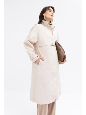 Cepli Rüzgarlıklı Trençkot Taş