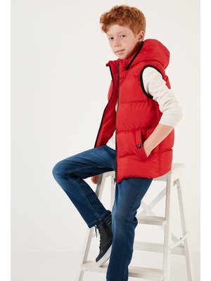 Kırmızı Lela Unisex Çocuk Yelek