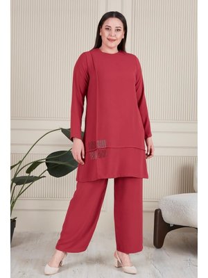 Fuşya Kadin Giyim Buyuk Beden Tesettur İkili Ayrobin Pantolon Tunik Takım Fuşya Kadin Giyim Buyuk Beden Tesettur İkili Ayrobin Pantolon Tunik Takım