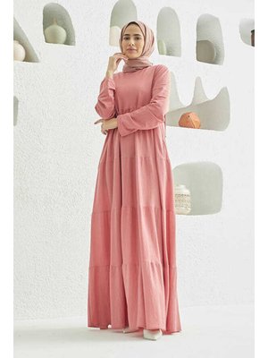 Pudra Ancelina Büzgülü Elbise