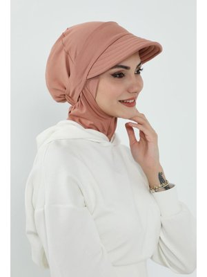 Kapiçino Çıkarılabilir Siperlikli Bone,türban,b