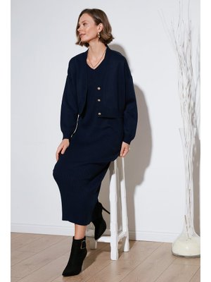 Lacivert Lela Hırka